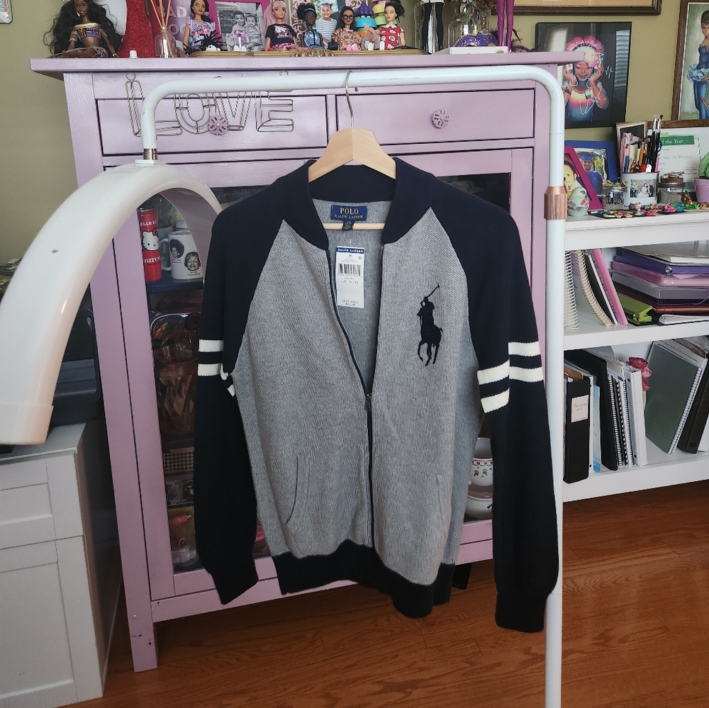 Boys' full-zip sweater jacket- Polo